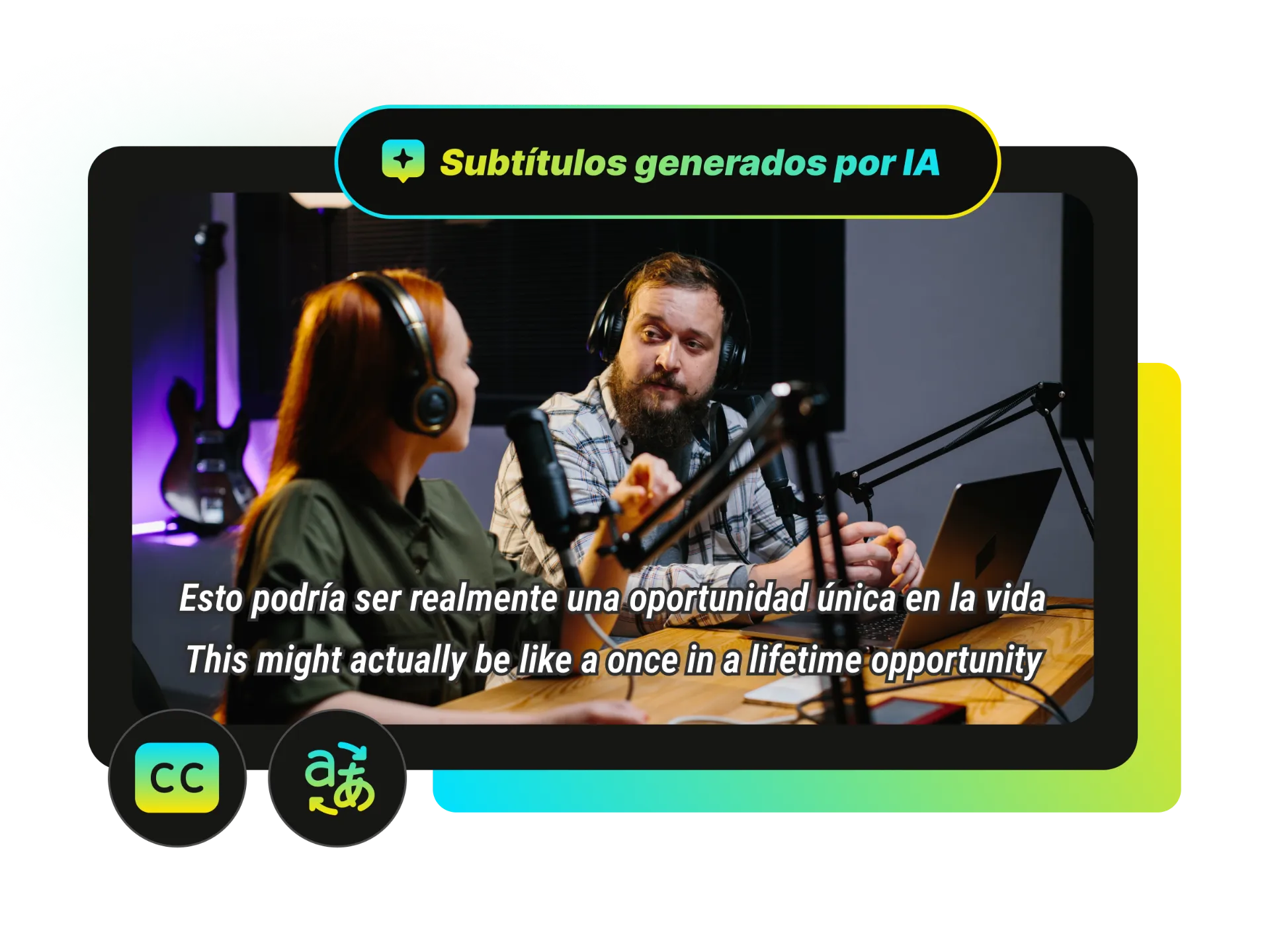 Preview showing both original and translated subtitles displayed together